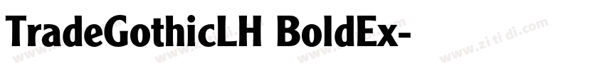 TradeGothicLH BoldEx字体转换